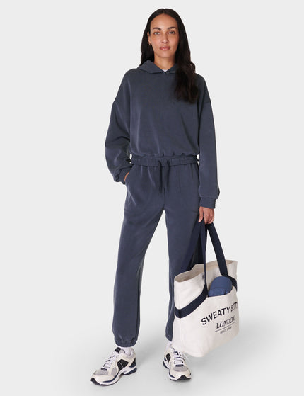 Sweaty Betty Sand Wash Crop Hoody - Navy Blueimage5- The Sports Edit