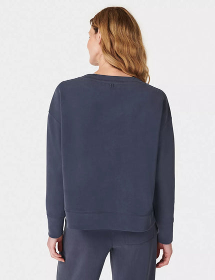 Sweaty Betty Sand Wash Pullover - Navy Blueimage2- The Sports Edit