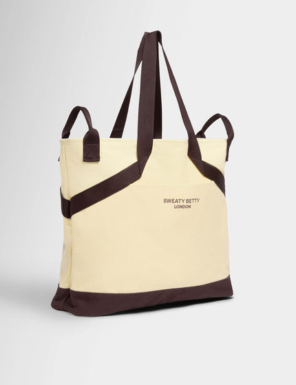 Sweaty Betty SB Canvas Bucket Bag - Buttercream Yellowimage2- The Sports Edit