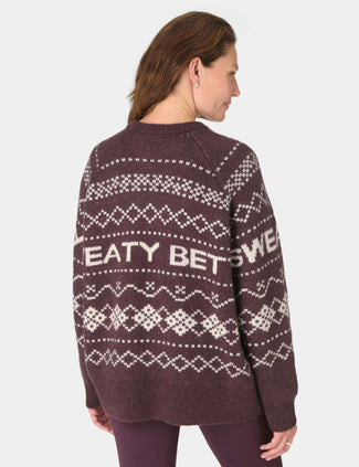 SB Jacquard Fairisle Sweater - Purple Sb Jacquard