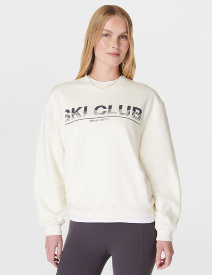 Sweaty Betty Ski Club Sweatshirt - Studio Whiteimage1- The Sports Edit