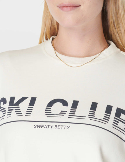 Sweaty Betty Ski Club Sweatshirt - Studio Whiteimage3- The Sports Edit