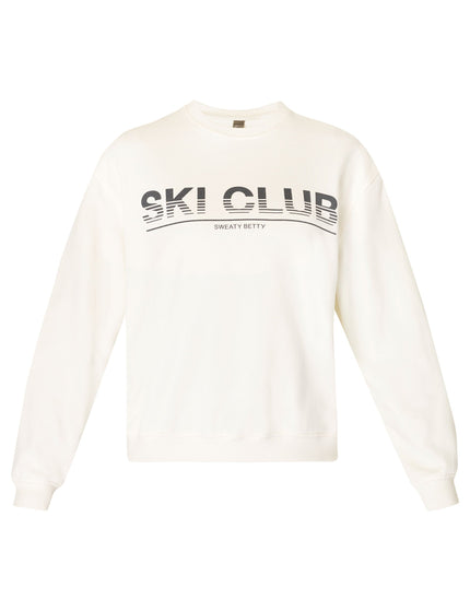 Sweaty Betty Ski Club Sweatshirt - Studio Whiteimage8- The Sports Edit