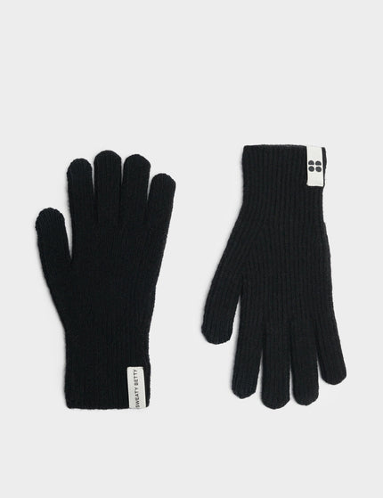 Sweaty Betty Snowfall Knitted Gloves - Blackimage1- The Sports Edit