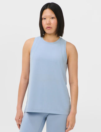 Soft Flow Studio Longline Vest - Laguna Blue