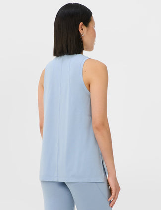 Soft Flow Studio Longline Vest - Laguna Blue