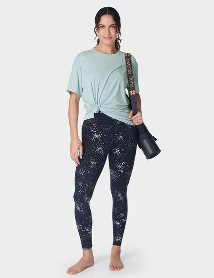 Sweaty Betty Soft Flow Studio T-Shirt - Muted Teal Blueimage6- The Sports Edit