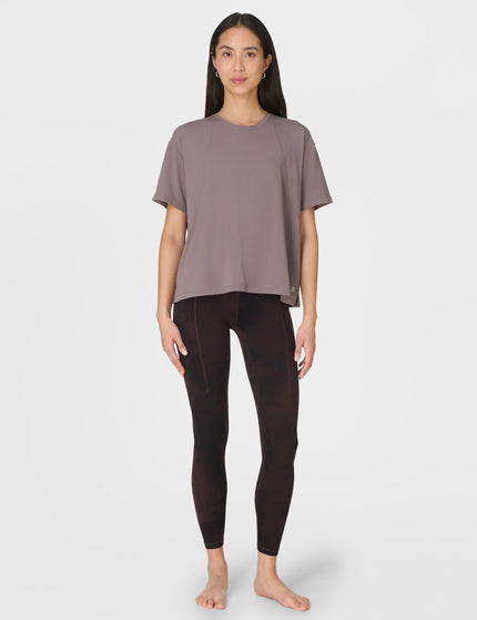 Sweaty Betty Soft Flow Studio T-Shirt - Grounded Brownimages6- The Sports Edit