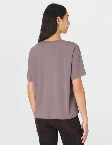 Sweaty Betty Soft Flow Studio T-Shirt - Grounded Brownimages2- The Sports Edit