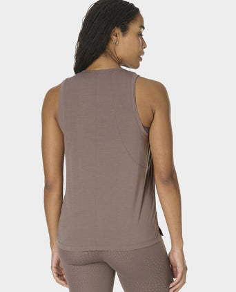 Soft Flow Studio Vest - Taupe Brown