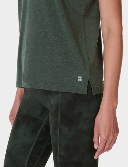 Sweaty Betty Soft Flow Studio Vest - Trek Greenimage4- The Sports Edit