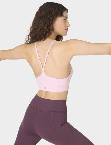 Sweaty Betty Soft Ribbed Bra - Frost Pinkimages5- The Sports Edit