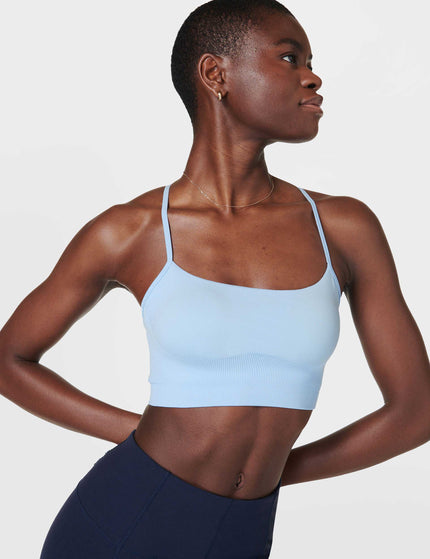 Sweaty Betty Spirit Restored Yoga Bra - Breeze Blueimage3- The Sports Edit