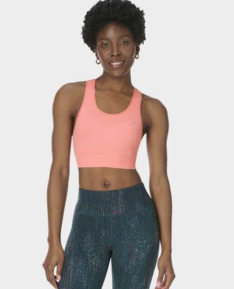 Stamina Seamless Sports Bra - Melon Pink