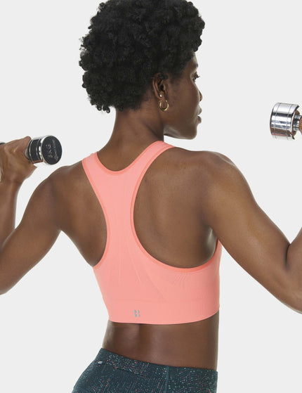 Sweaty Betty Stamina Seamless Sports Bra - Melon Pinkimages5- The Sports Edit