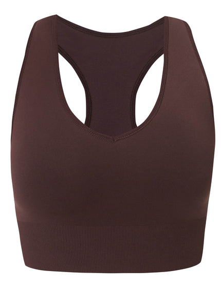 Sweaty Betty Stamina Soft Touch Voop Bra - Sable Brownimages8- The Sports Edit