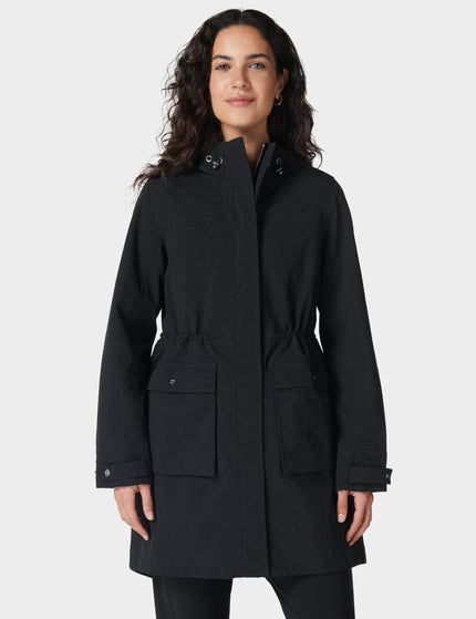 Sweaty Betty Stride Waterproof Parka - Blackimage1- The Sports Edit