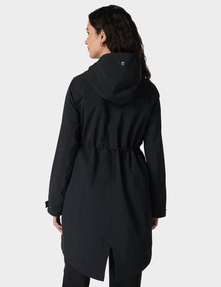Sweaty Betty Stride Waterproof Parka - Blackimage2- The Sports Edit