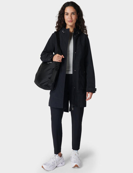 Sweaty Betty Stride Waterproof Parka - Blackimage8- The Sports Edit
