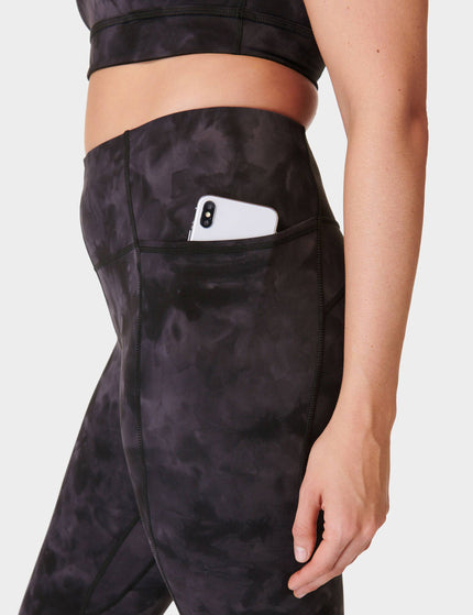 Sweaty Betty Super Soft 7/8 Yoga Leggings - Black Spray Dye Printimage5- The Sports Edit