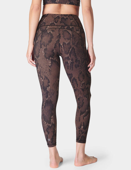 Sweaty Betty Super Soft 7/8 Yoga Leggings - Brown Python Printimage2- The Sports Edit