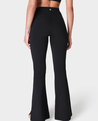Super Soft Flare Yoga Trousers - Black