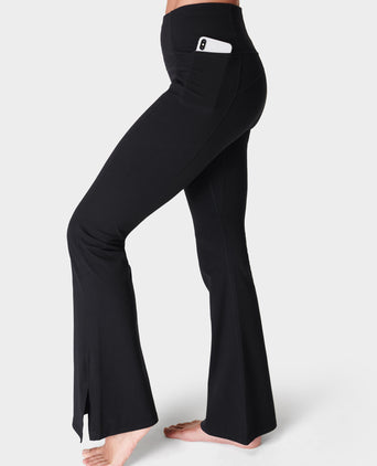 Super Soft Flare Yoga Trousers - Black