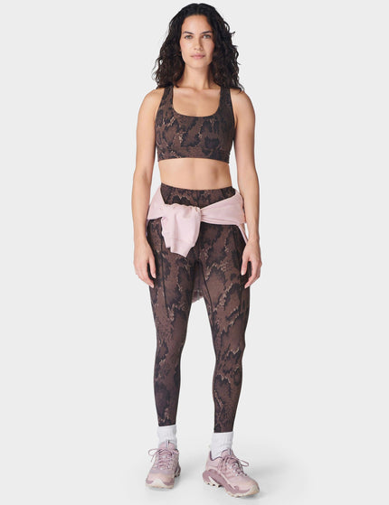 Sweaty Betty Super Soft Reversible Bra - Brown Python Print/Cacao Brownimage7- The Sports Edit