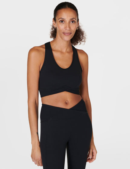 Sweaty Betty Super Soft Ultra-Lite Wrap Bra - Blackimage6- The Sports Edit