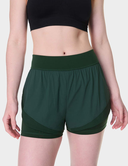 Sweaty Betty Tempo Run Shorts - Cedar Greenimage1- The Sports Edit