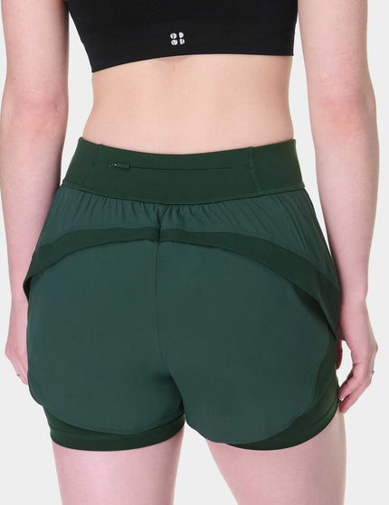 Sweaty Betty Tempo Run Shorts - Cedar Greenimage4- The Sports Edit