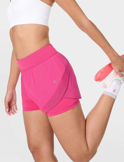 Sweaty Betty Tempo Run Shorts - Fuchsia Pinkimage6- The Sports Edit
