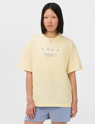 Tennis Graphic T-Shirt - Blue Tennis Ladies Print