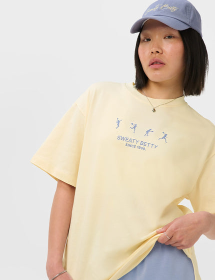 Sweaty Betty Tennis Graphic T-Shirt - Blue Tennis Ladies Printimages5- The Sports Edit
