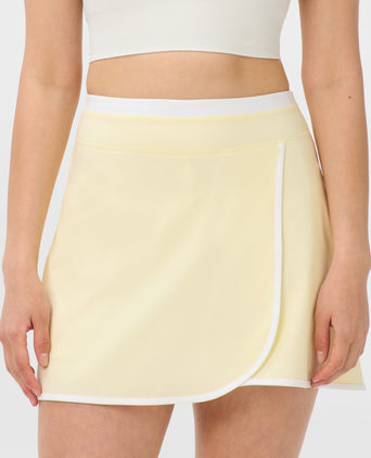 Tennis Skort - Butterscotch Yellow/White