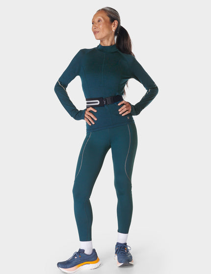 Sweaty Betty Therma Boost Running Leggings - Deep Greenimage7- The Sports Edit