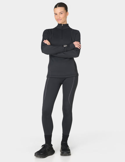 Sweaty Betty Therma Half Zip Midlayer - Blackimages4- The Sports Edit