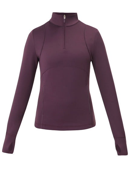 Sweaty Betty Therma Half Zip Midlayer - Neptune Purpleimages8- The Sports Edit