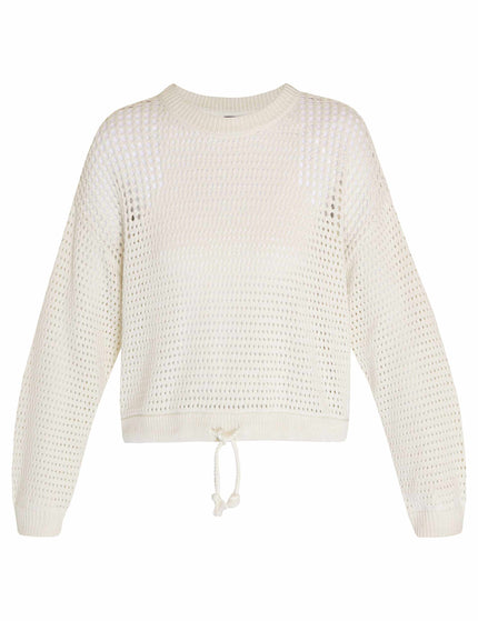 Sweaty Betty Tides High Open Weave Jumper - Lily Whiteimage8- The Sports Edit