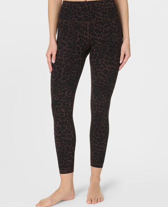 Ultimate Studio 7/8 Yoga Leggings - Brown Leopard Skin Print