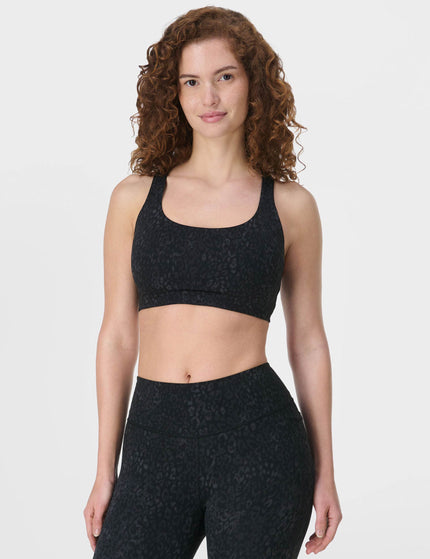 Sweaty Betty Ultimate Studio Racerback Bra - Black Panther Printimage1- The Sports Edit