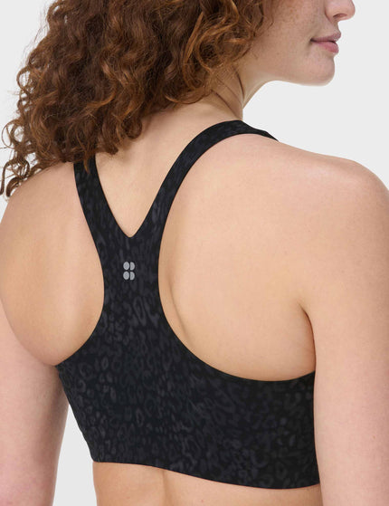 Sweaty Betty Ultimate Studio Racerback Bra - Black Panther Printimage4- The Sports Edit