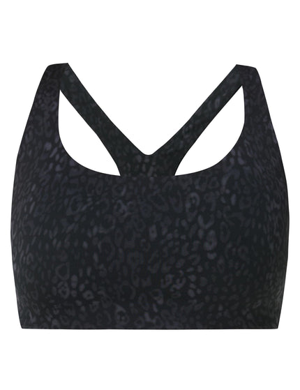 Sweaty Betty Ultimate Studio Racerback Bra - Black Panther Printimage6- The Sports Edit