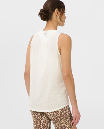 Ultimate Train Loose Rib Tank - Dove White