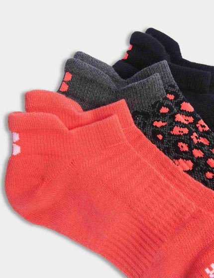 Sweaty Betty Workout Trainer Socks 3 Pack - Black Luxe Leopard Printimage2- The Sports Edit