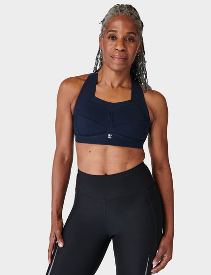 Sweaty Betty Zero Gravity Running Bra - Navy Blue Aimage1- The Sports Edit