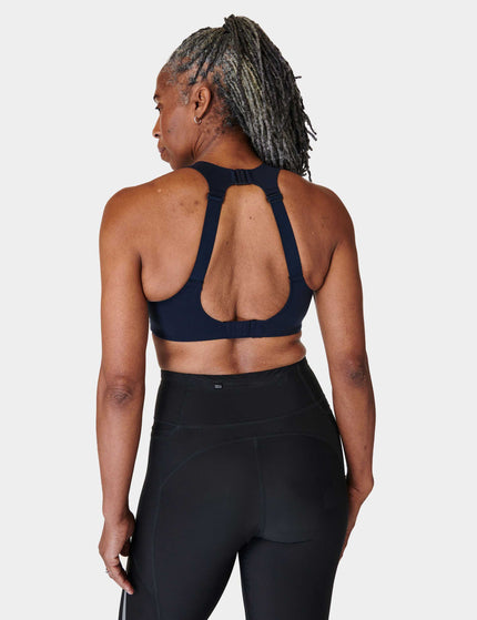 Sweaty Betty Zero Gravity Running Bra - Navy Blue Aimage2- The Sports Edit