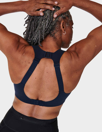 Sweaty Betty Zero Gravity Running Bra - Navy Blue Aimage4- The Sports Edit