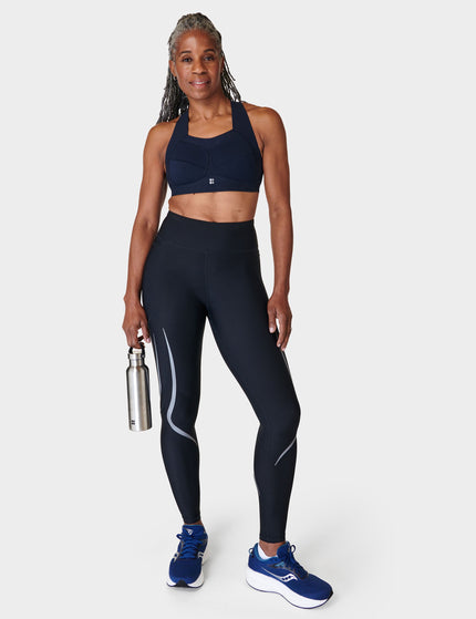 Sweaty Betty Zero Gravity Running Bra - Navy Blue Aimage7- The Sports Edit