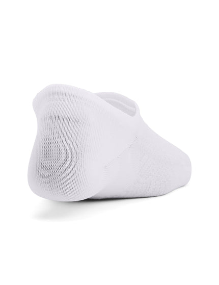 Under Armour Breathe Lite Ultra 3-Pack Low Liner Socks - White/Mod Greyimage3- The Sports Edit